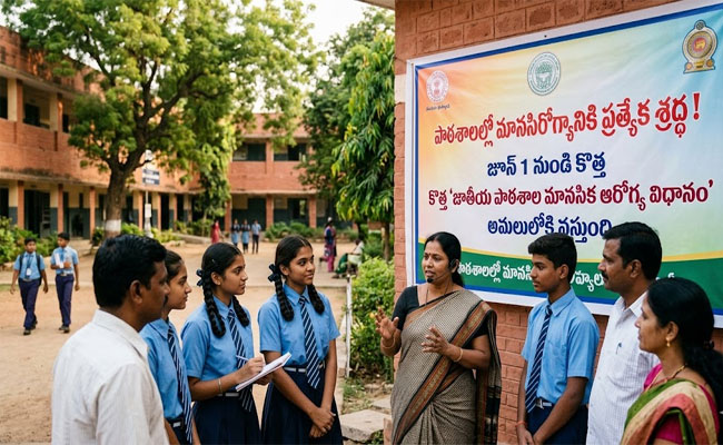 New ‘National School Mental Health Policy’ : పాఠశాలల్లో ఇక ‘మానసిక ఆరోగ్యం’పై ప్రత్యేక శ్రద్ధ..! జూన్ 1 నుంచి నూతన 'నేషనల్ స్కూల్ మెంటల్ హెల్త్ పాలసీ'..