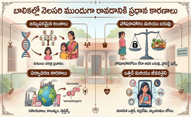 Main Reasons for Early Periods : చిన్న వయసులో పీరియడ్స్ రావడానికి ప్రధాన కారణాలు ఏమిటి..? 