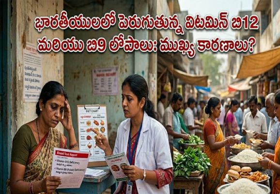 Vitamin B12 and Vitamin B9 Deficiency : భారతీయుల్లో వేగంగా పెరుగుతున్న విటమిన్ ‘బి12’, ‘విటమిన్ బి9’ లోపాలు..! కారణాలు ఏమిటంటే..? 