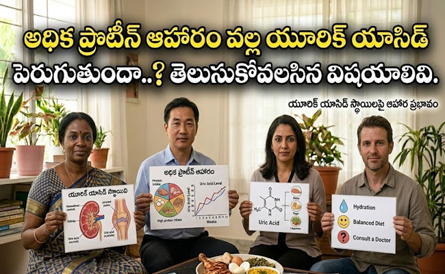 High-Protein Diet : అధిక ప్రోటీన్ ఆహారంతో యూరిక్ యాసిడ్ పెరుగుతుందా..? నిజానిజాలేంటో తెలుసుకోండి..!