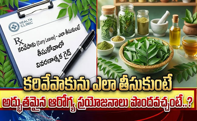 Curry Leaves for Amazing Health Benefits : కరివేపాకును ఎలా తీసుకుంటే అద్భుతమైన ఆరోగ్య ప్రయోజనాలు పొందవచ్చంటే..?