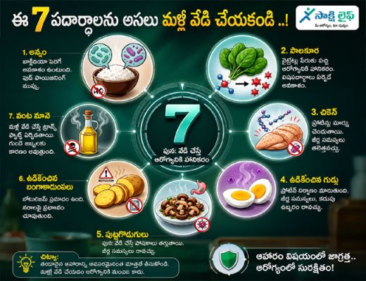 Never Reheat These Foods : ఈ 7 పదార్థాలను అస్సలు మళ్లీ వేడి చేయకండి..!