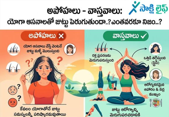 Myths vs Facts: యోగా ఆసనాలతో జుట్టు పెరుగుతుందా..? ఎంతవరకూ నిజం..? 