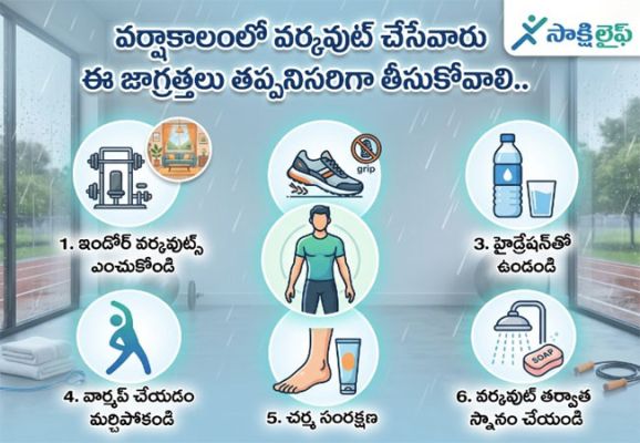 Monsoon Workouts : వర్షాకాలంలో వర్కవుట్ చేసేవారు ఈ జాగ్రత్తలు తప్పనిసరిగా తీసుకోవాలి..