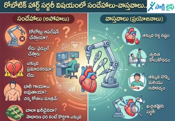 Robotic Heart Surgery : రోబోటిక్ హార్ట్ సర్జరీ విషయంలో సందేహాలు-వాస్తవాలు..