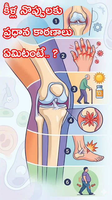 కీళ్ల నొప్పులకు ప్రధాన కారణాలు ఏమిటంటే.. ?