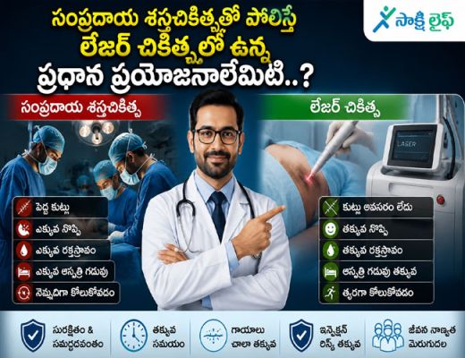Laser vs Traditional Surgery : సంప్రదాయ శస్త్రచికిత్సతో పోలిస్తే లేజర్ చికిత్సలో ఉన్న ప్రధాన ప్రయోజనాలేమిటి..? 